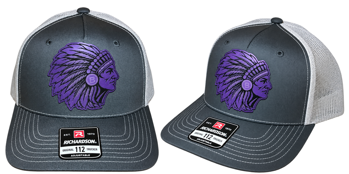 Bellevue East Hat Leather Richardson 112 Trucker Hat