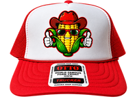 Nebraska Corn Cowboy Red/White OTTO Cap Trucker Hat