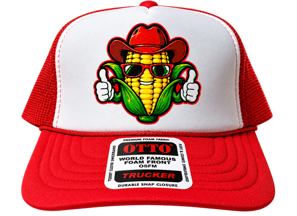 Nebraska Corn Cowboy Red/White OTTO Cap Trucker Hat