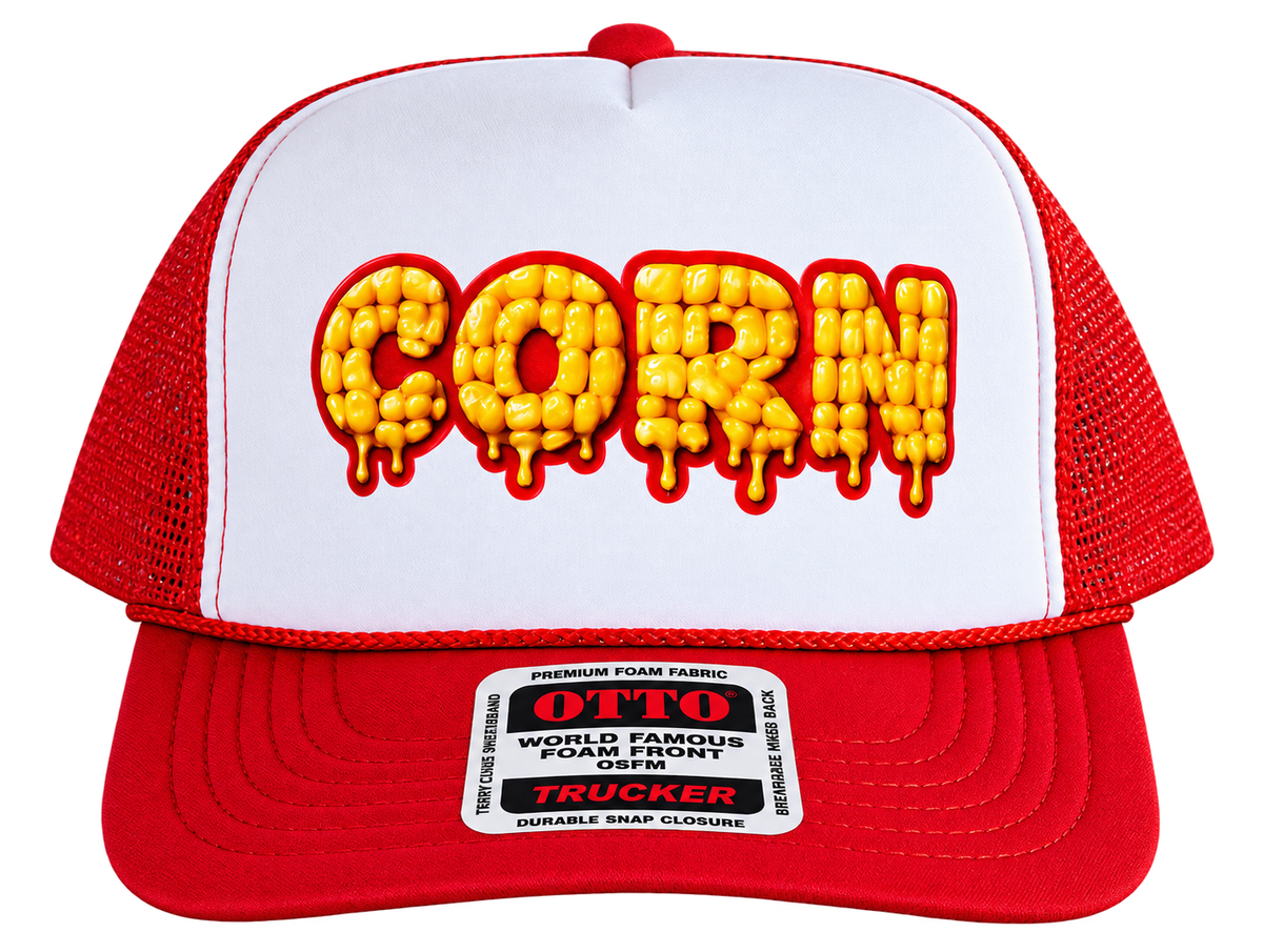 Corn White/Red OTTO Cap Trucker Hat